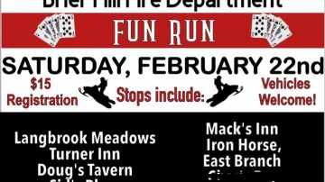 Brier Hill Fire Dept Fun Run & Cornhole Tournamen, February 22