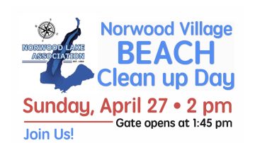 Norwood Village Beach Cleanup Day,Sunday April 27th