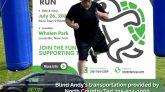 Blind Andy @ The Turtle Trot Walk Run, Sat, July 26th